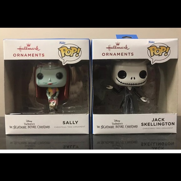 Funko Nightmare Before Christmas Jack skellington & Sally ornaments NIP. - Picture 1 of 1